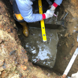 Construction d'un Mur de Soutènement en Blocs de Béton pour un Terrain en Pente Jouy-le-Moutier